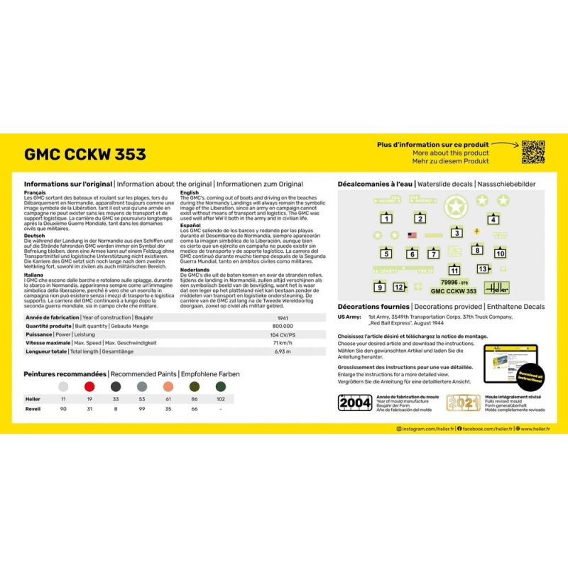 Camion Gmc Cckw 353 1/72