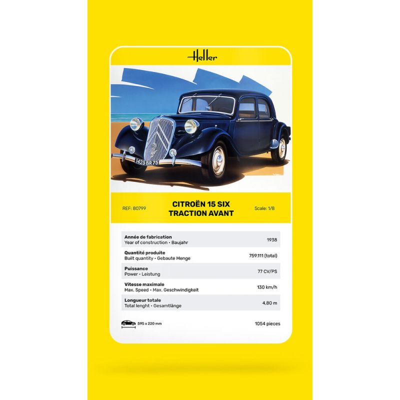 HELLER 80799 1/8 - CITROEN TRACTION 15 CV