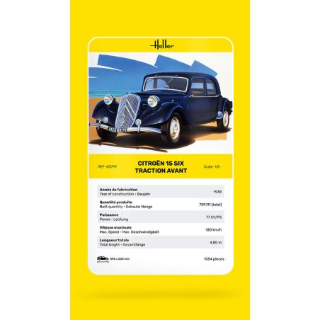 HELLER 80799 1/8 - CITROEN TRACTION 15 CV