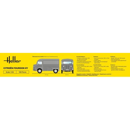 Maquette Heller: Citroen Fourgon Hy "Tube in 1:24