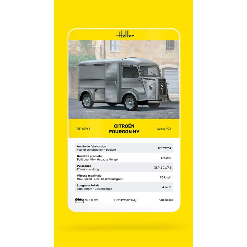 Maquette Heller: Citroen Fourgon Hy "Tube in 1:24