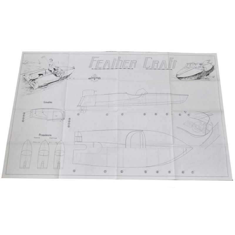 Plan de la vedette Feather Craft