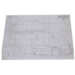 Plan de la vedette Harco 40 2