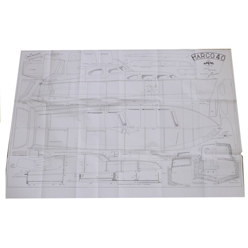 Plan de la vedette Harco 40