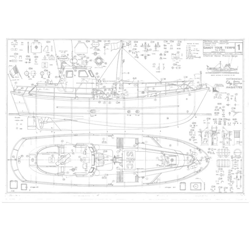 Plan du canot Tous Temps SNS