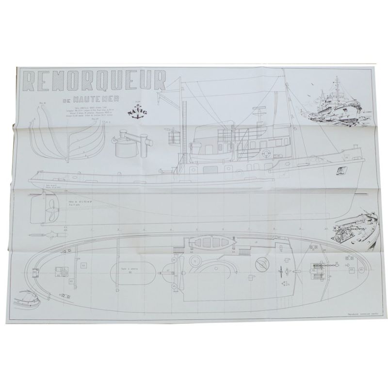 Plan du remorqueur Abeille