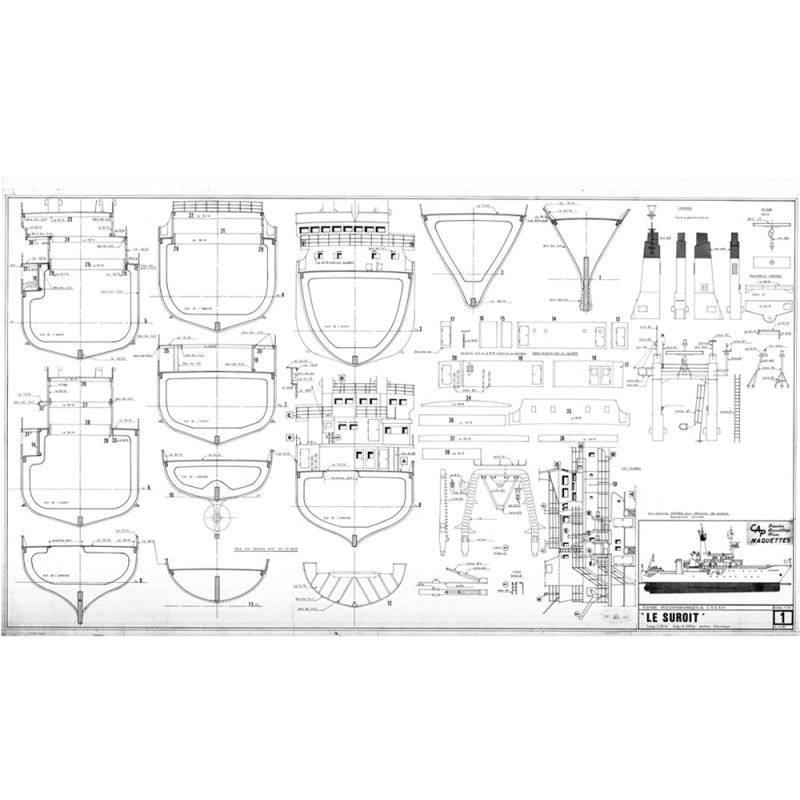 Plan du Suroît, navire océanographique