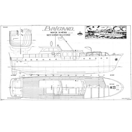 Plan du yacht Le Brigand