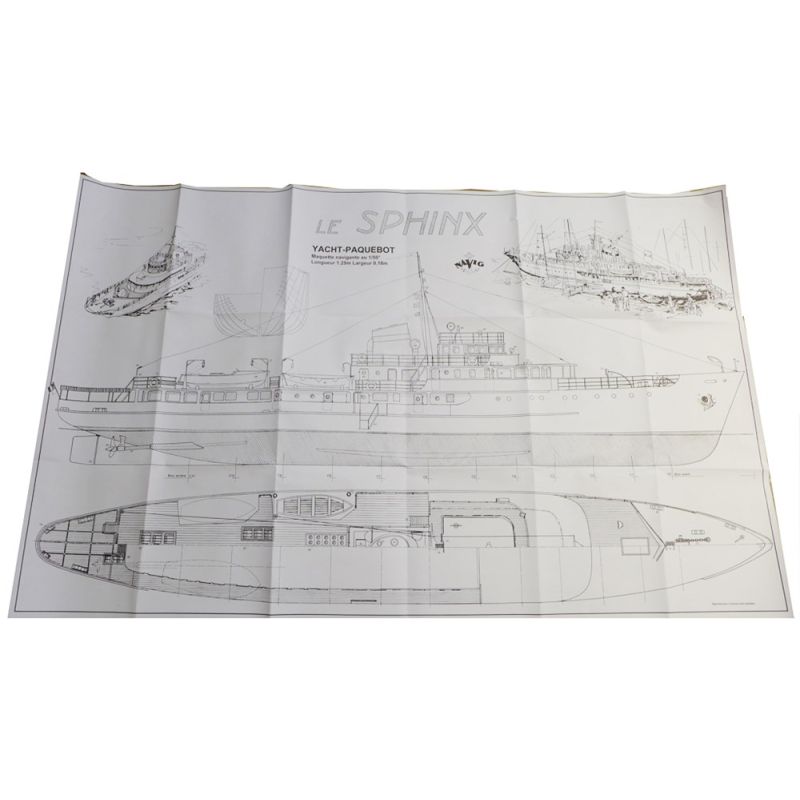 Plan du yacht-paquebot Sphinx