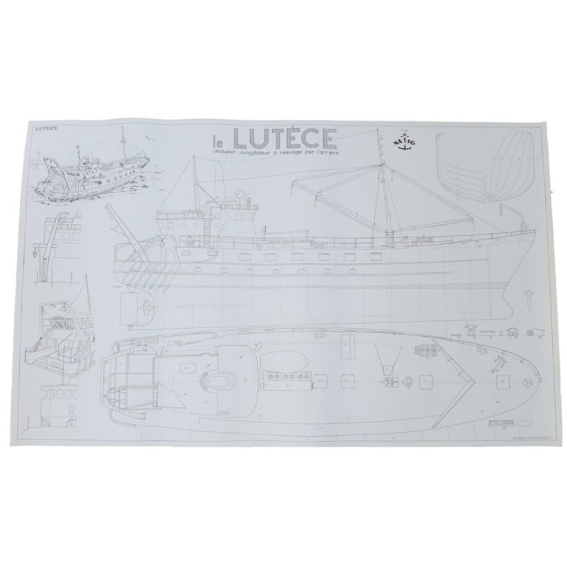 Plan du chalutier Le Lutèce