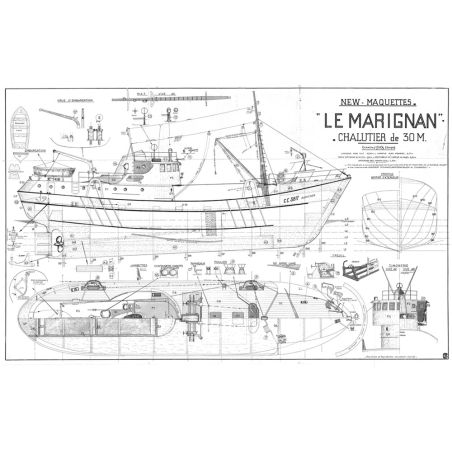 Plan du chalutier Le Marignan