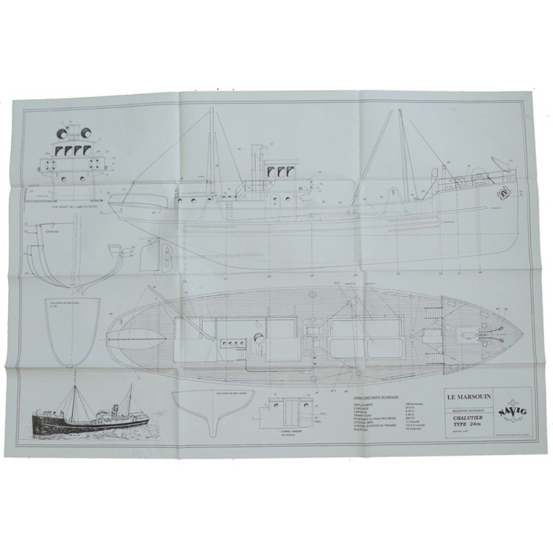 Plan du chalutier Le Marsouin