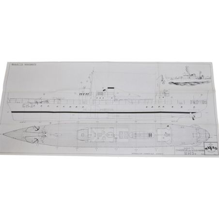 Plan d’un chasseur de sous-marins