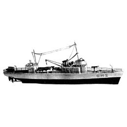 Plan d’un chasseur de sous-marins