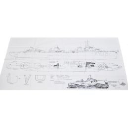 Plan du contre-torpilleur Le Terrible 2