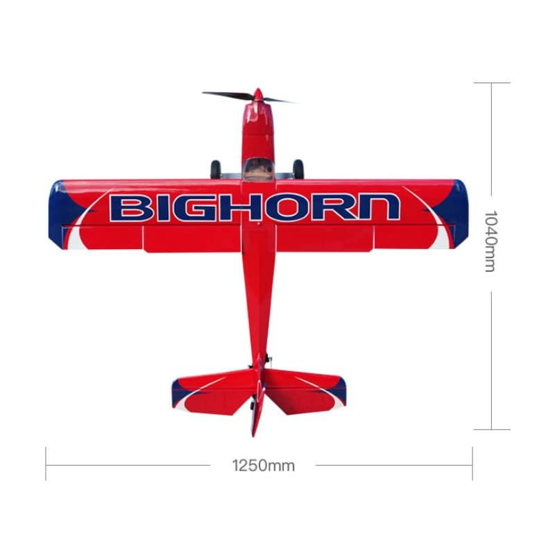 Avion OMPHOBBY BigHorn PRO Rouge env 1.25m PNP
