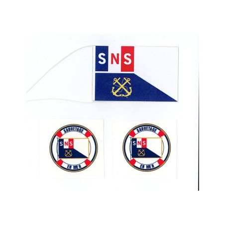 Logos (Ø 19 mm) + 1 Pavillon (L 34 mm)