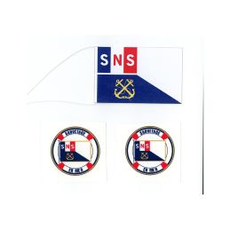 Logos (Ø 37 5 mm) + 1 Pavillon (L 67 5 mm)