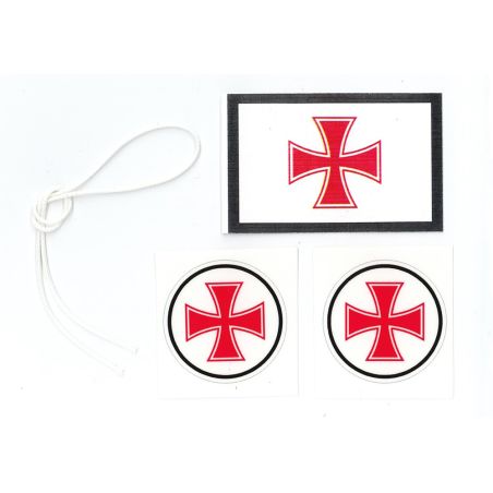 Logos (Ø 25 mm) + 1 Pavillon (L 45 mm)