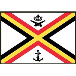 Drapeau de la Belgique - Composante Marine Pavillon Soie 55 mm