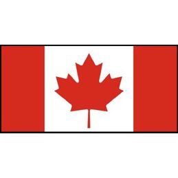 Drapeau du Canada Pavillon Soie 65 mm