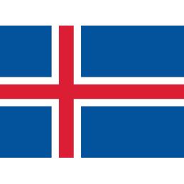 Drapeau de l’Islande Pavillon Soie 35 mm