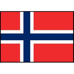 Drapeau de la Norvège Pavillon Soie 45 mm