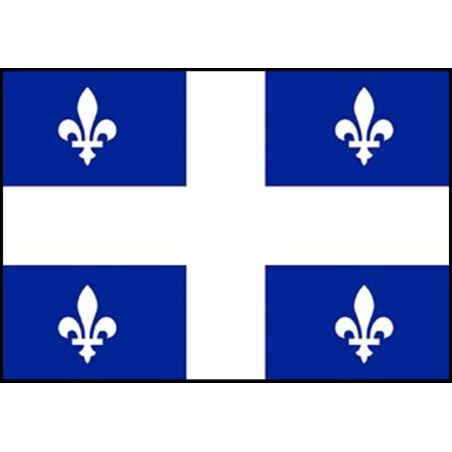 Drapeau du Québec Pavillon Soie 85 mm