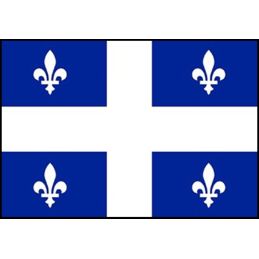 Drapeau du Québec Pavillon Soie 65 mm