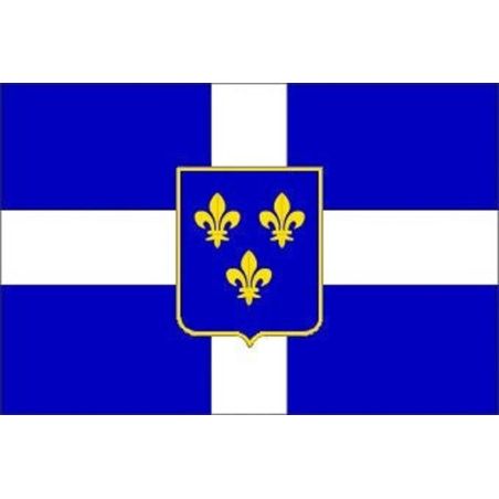 Drapeau du Québec - Marine Marchande Pavillon Soie 65 mm