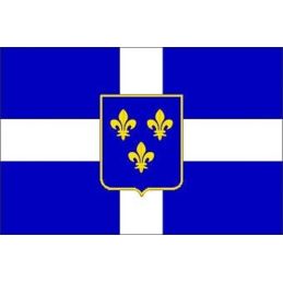 Drapeau du Québec - Marine Marchande Pavillon Soie 75 mm