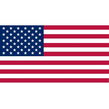 Drapeau des USA - 50 étoiles Pavillon Soie 85 mm