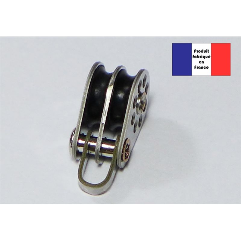 Poulie à Manille Double 8 mm Light