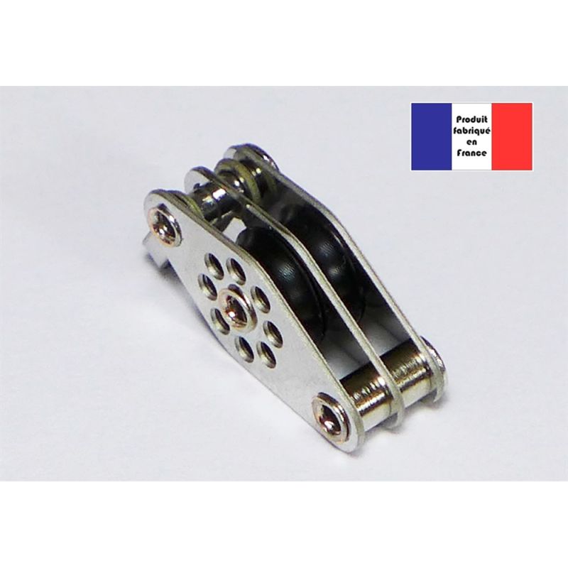 Poulie à Manille Double àRingot 8 mm Light