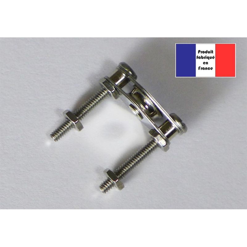 Poulie plat-pont - Série Métal - 8 mm