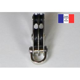 Poulie violon double à manille - Série Billes - 10 mm 2