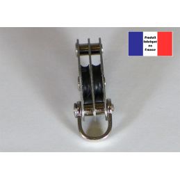 Poulie double à à manille et ringots - Série Billes - 10 mm 2