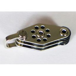 Poulie double à manille et violons - Série Light - 10 mm