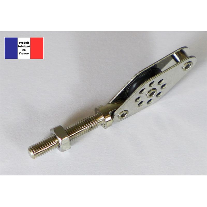 Poulie de renvoi à ringot 180° - Série Light - 10 mm