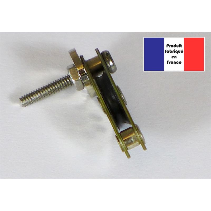 Poulie de renvoi à ringot 360° - Série Light - 10 mm