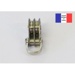 Poulie double à manille - Série Light à billes - 10 mm 2