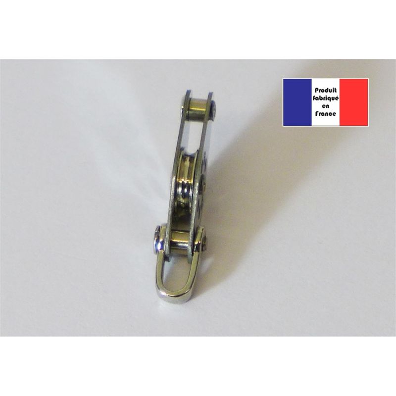 Poulie à manille et ringot - Série Light à billes - 10 mm