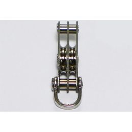 Poulie double à manille et ringots - Série Light à billes - 10 mm 2