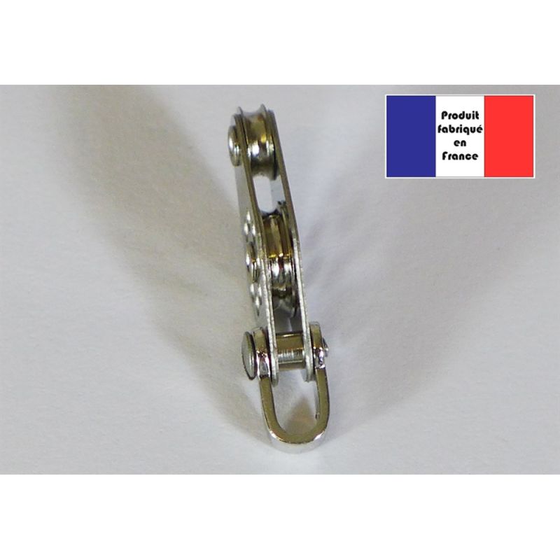 Poulie à manille et violon - Série Light à Billes - 10 mm