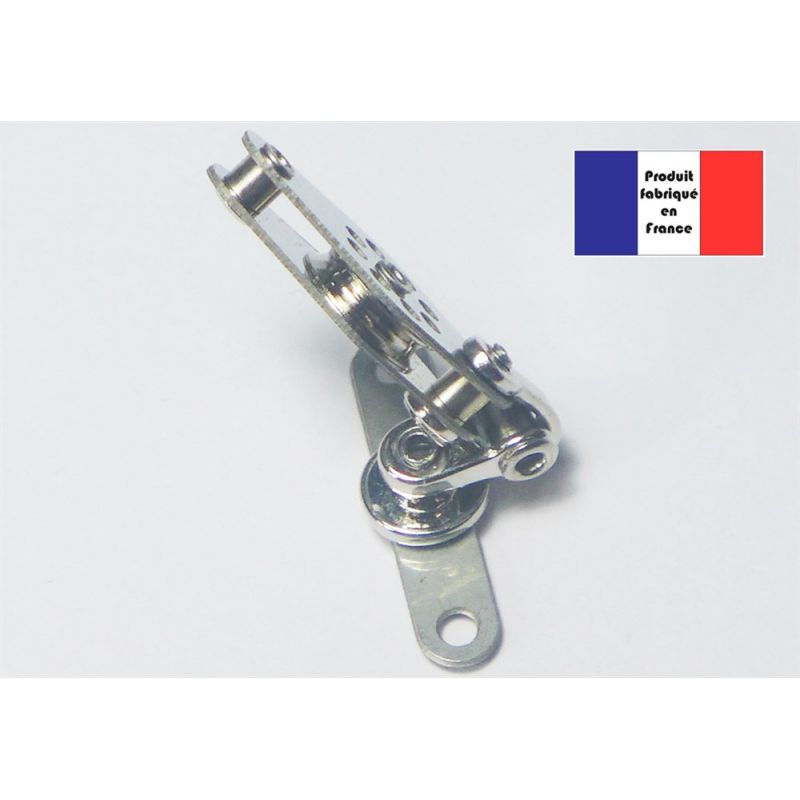 Poulie de renvoi à ringot deux axes - Série Light à billes - 10 mm