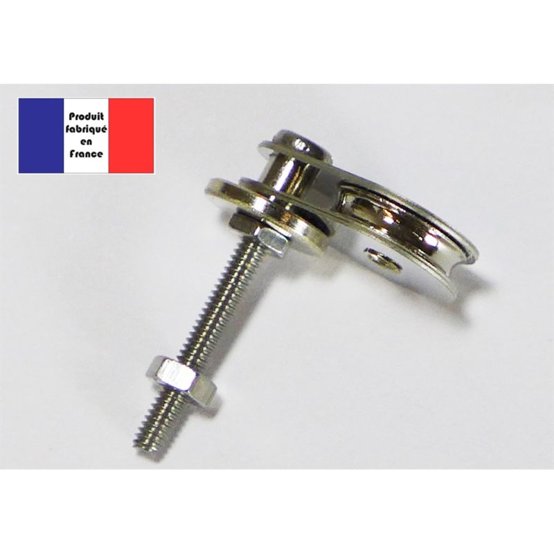 Poulie de renvoi 360° - Série Métal - 10 mm