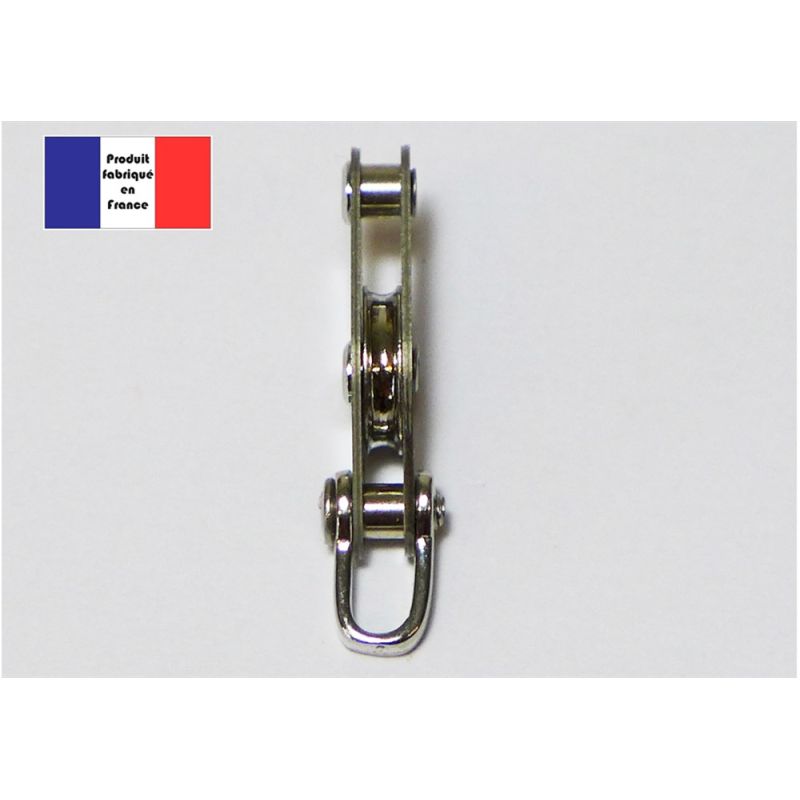 Poulie à manille et à ringot - Série Métal - 10 mm