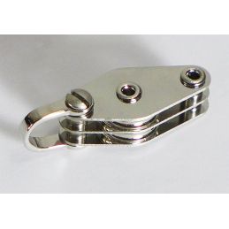 Poulie double à manille et ringots - Série Métal - 10 mm 2