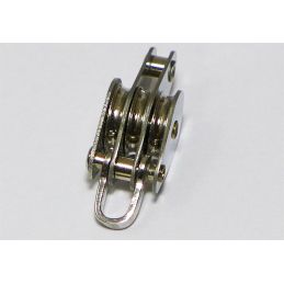 Poulie triple à manille et ringot - Série Métal - 10 mm 2