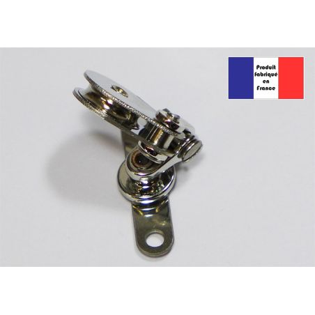 Poulie de renvoi deux axes - Série Métal - 10 mm
